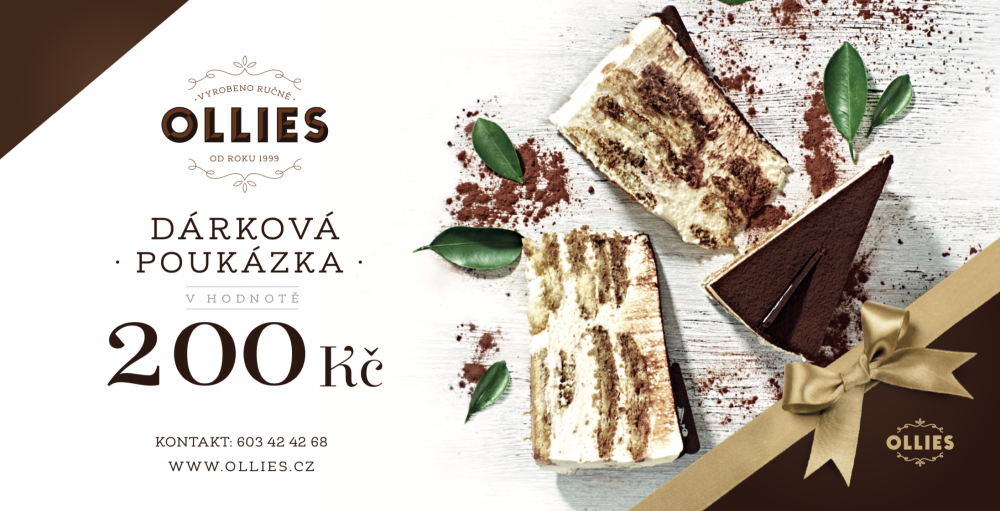 Dárkový poukaz na 200 Kč Ollies